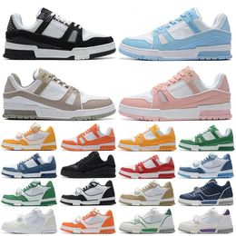 Designer Sneaker Virgil Trainer Casual Shoes Calfskin Leather Abloh White Green Red Blue Letter Overlays Platform Shoes Fashion Luxury Low Sneakers