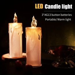 1pc LED Tears Candle Light, Portable Seat Light, Festive Decoration, Ambience Light, Outdoor Light Creative Home Decoration Bedside Light Camping Light.