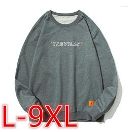 Men's Hoodies Men Sweatshirt Big Size Loose Sweater Plus Pullover Long Sleeve T-shirt 8XL Sport Tops Sudaderas Hombre