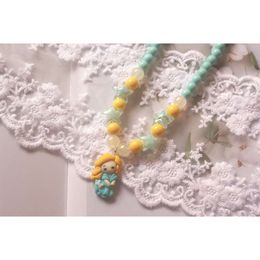New Version Korean Children Acrylic Bracelet Jewellery Aron Pearl Resin Little Girl Baby Necklace