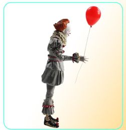 Funny 20cm NECA Stephen Kings It Pennywise Joker Clown Halloween Day Horror Movie Doll PVC Action Figure Collectible Model210M5886370