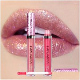 Lip Gloss Glitter Shiny Lipgloss Pearl Glossy Liquid Lipstick Red Stick Cute Tint Lipstic Makeup Cosmetic Drop Delivery Health Beauty Dhlqm