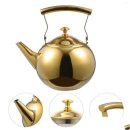 Dinnerware Sets Stainless Steel Tea Kettle Stove Teapot Water Boiling Container With Handle And Infuser For Fast Heat Drop Delivery Ho Otddb