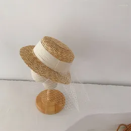 Hats 202406-lele Ins Summer Design Mesh Handmade Straw Girl Children Fedoras Cap KIDS Jazz Panama Hat