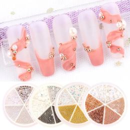 Decorations 1 Box Rhinestones for Nails Caviar Beads Pearls DIY Ballet Nail Art Decorations Cristal Diamonds 3D Manicure Supplies LA1780