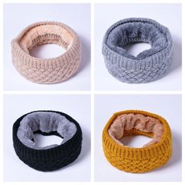 Scarves Winter Warm Brushed Knit Neck Warmer Circle Go Out Wrap Cowl Loop Snood Shawl Outdoor Ski Climbing Scarf For Men Women