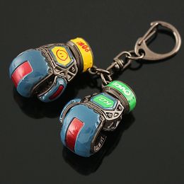 Game Boxing Gloves Keychain For Men Pathfinder Heirloom Alloy Pendant Key Chain Cool Car Bag Keyring Hip Hop Jewellery 240104