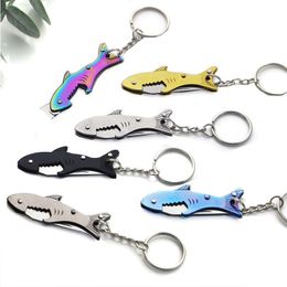 Self-defence Designer Self-defence Shark Keychain Metal Shark Opener The highest quality pendant for men and women with key chains