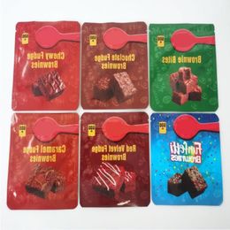 infused Bro wnies packaging bags 600mg ca ke empty che wy fun fetti fudge cho colate sn ack cara mel bites red velvet Hblbk