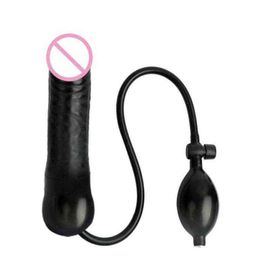 Nxy Dildos Dongs Anal Dilator Pump for Women Inflatable Butt Plug Men Gays Vaginal Stimulator Massager Air filled Large Sex Toy 221923275