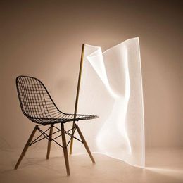 Post Modern Grid Acrylic Floor Lamp Irregular Shape Standing Lamps for Living Room Designer Bedroom Decor Home Led218R