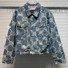 Men's Jackets Designer High quality different G from the market version trendy Gu fly full printed men and women OS loose denim coat C2P6