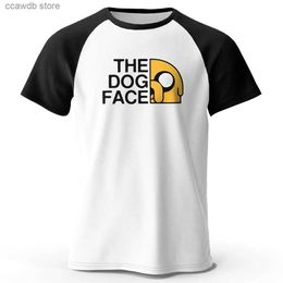 Men's T-Shirts Men's Raglan The Dog Face Funny Printed T-Shirt Cotton Classic Oversized Graphic Tees for Women Men Shirt Tops T240105