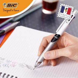 France BIC 31 Multifunctional Pen 1.0mm Ballpoint Pen 0.7mm Mechanical Pencil Black Blue Red Painting and Writing Stationery 240105