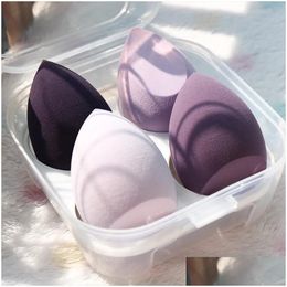 Sponges Applicators Cotton Makeup Blender Cosmetic Puff Sponge With Storage Box Foundation Powder Beauty Tool Women Make Up Concealer Otlbg