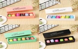 Macaron Box Cake Boxes Home Made Macaron Chocolate Boxes Biscuit Muffin Box Retail Paper Packaging 2055454cm Black Green EEA45167306