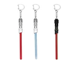 Keychains Arrival Movie Lightsaber Keychain Fashion Key Holder Ring For Fan039s Gift6240376