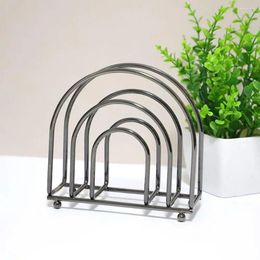 Kitchen Storage Tissue Container Modern Iron Art Holder Metal Napkin For Dining Tables Space-saving Vertical Indoor