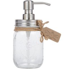Mason Jar Soap Dispenser Rust 304 Stainless Steel Lotion Dispenser Perfect Holiday Gift for the Kitchen or the Bathroom Jar n7005500