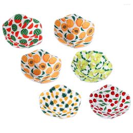 Dinnerware Sets 6 Pcs Microwave Bowl Holder Bowls Set Mats Non-slip Covers Plate Hugger Oven Cosy Polyester Cotton Sleeve