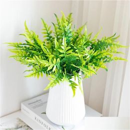 Decorative Flowers Wreaths Summer Style Green Jungle Tropical Plant Artificial Pineapple Grass Lmmortal Decoration Garden Home Restaur Otsy2