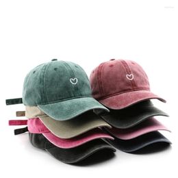 Ball Caps 2024 Four Seasons Cotton Love Embroidery Casquette Baseball Cap Adjustable Outdoor Snapback Hats For Men And Women 219