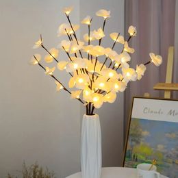 1pc Stunning White Phalaenopsis Branch LED Lights, For Home And Garden Decoration, Long-lasting Energy Saving
