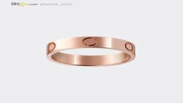 Band Ring Designer Rings Love Ring Rose Gold Women/Men Luxury Jewelry Titanium Steel Gold-Plated Never Fade Not Allergic 4/5/6mm 216192254616892