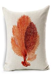 CushionDecorative Pillow Marine Starfish Seahorse Printed Cushion Covers Decorative Pillows Housse De Coussin Square Sofa Funda C4229954