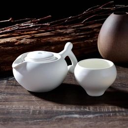 Teaware Sets Gourd Pot Health Personal Pure Colour Ceramic Cup Creative Characteristic Small Teapot Gift