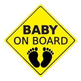 Baby on Board Sticker for Cars Bright Yellow Durable and Strong Adhesive 122165
