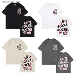 Men's T-Shirts Men's Oversize T-shirt for Women Hip Hop Letter Printing T Shirt Summer Quality Unisex Cotton 2YK Tee Shirts Streetwear Clothing T240105