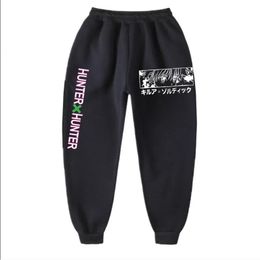 Pants Japan Anime Hunter x Hunter Print Pants Men's Sweatpants Joggers Lounge Pants Pockets Outdoor Hiking Running Trousers SweatpantS