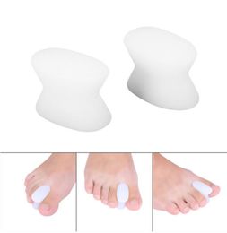 1Pair Big Toe Separator Silicone toes Bunion Fingers Splint Thumb Protector Adjuster Halx Valgus Guard Orthopaedic Foot Massage6221314