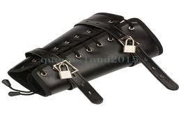 Bondage Restraint Leather Roleplay Armbinder Slave Restriant Lockable Buckle Garment AU546975281