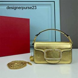 Diamond Purse V purses ladies handbags Crystal Wallet Leather Purse Designer bag Valen bags Bag Womens Inlaid Crystal Sliding Chain Handbag Brass Magnetic Des Z Q599