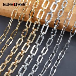 Bracelets Gufeather C77,diy Chain,pass Reach,nickel Free, Gold Rhodium Plated,copper,charms,jewelry Making,diy Bracelet Necklace,1m/lot