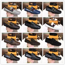 32model High quality Formal Dress Shoes For Gentle designers Men Black brown Genuine Leather Shoes Pointed Toe Mens Business Oxfords Casual shoes size 38-46