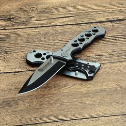 New Survival Folding Knife 440C Titanium Coated Drop Point Blade Aluminum Alloy Handle Outdoor Camping Hiking EDC Pocket Folder Knives