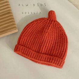 Berets Sboy Caps Wool Baby Costume Hats Outdoor Warm Knit Bonnet For Girl Boys Korean Accessories Spring Autumn Beanies