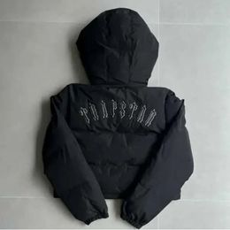 Men's Jackets Winter Men Trapstar Jacket Irongate Hooded Quilted Women Warm Vintage Short Top Quality Embroidered Lettering Coat classic 5s