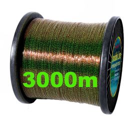 3000m 1000m Invisible Fishing Line 3D Spoted Bionic Fluorocarbon Coated Monofilament Nylon Line Speckle Carp Algae Fishing Pesca 240104