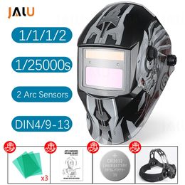 DIN4/9-13 Automatic Li battery Welding mask Solar Electric TIG MIG Welding helmet Auto Darkening Mask helmet 240104