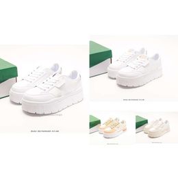 Designer Outdoor Shoes Leather Lace Up Fashion Platform Sneakers White Womens Veet Suede Casual maze stack luxe Mayze CLlights Wn S 389853