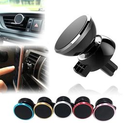 Strong Magnetic Car phone Holder Air Vent Mount 360 Degree Rotation Universal cellPhone Holders for Cellphones with Retail Box2629529