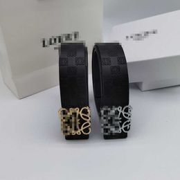 Smooth Button Printed Men's Belt for Leisure, Simple and Fashionable Belt for Men 240115