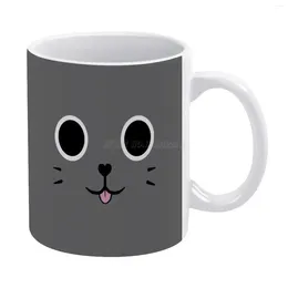 Mugs Catsack Face White Mug 11oz Funny Ceramic Coffee Tea Milk Cups Tower Unite Pixeltail Games