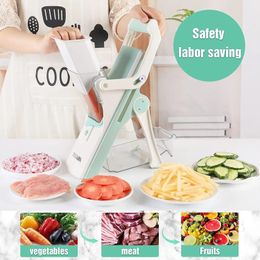 Multifunctional Vegetable Cutter Kitchen Manual Shredder Potato French Fries Graters Chopper Home Kitchen Tools Accessories 240104