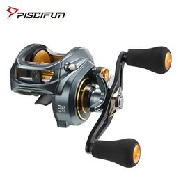 Piscifun Alijoz 300 Low Profile Baitcasting Reel 15KG Max Drag 81 Bearings Aluminum Frame Freshwater Saltwater Fishing Reel 240104