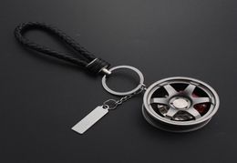 Car Keychain Aluminium Alloy Rim Model RAYS TE37 Wheel Keyring For Auto Accessories Moto Key Ring For Keys Key Chains Trinket5658576